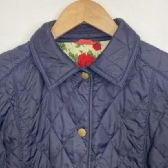 Rare Barbour x Liberty 6 Newark Floral Roses Quilt Jacket Coat 10UK Vintage - Picture 2 of 10